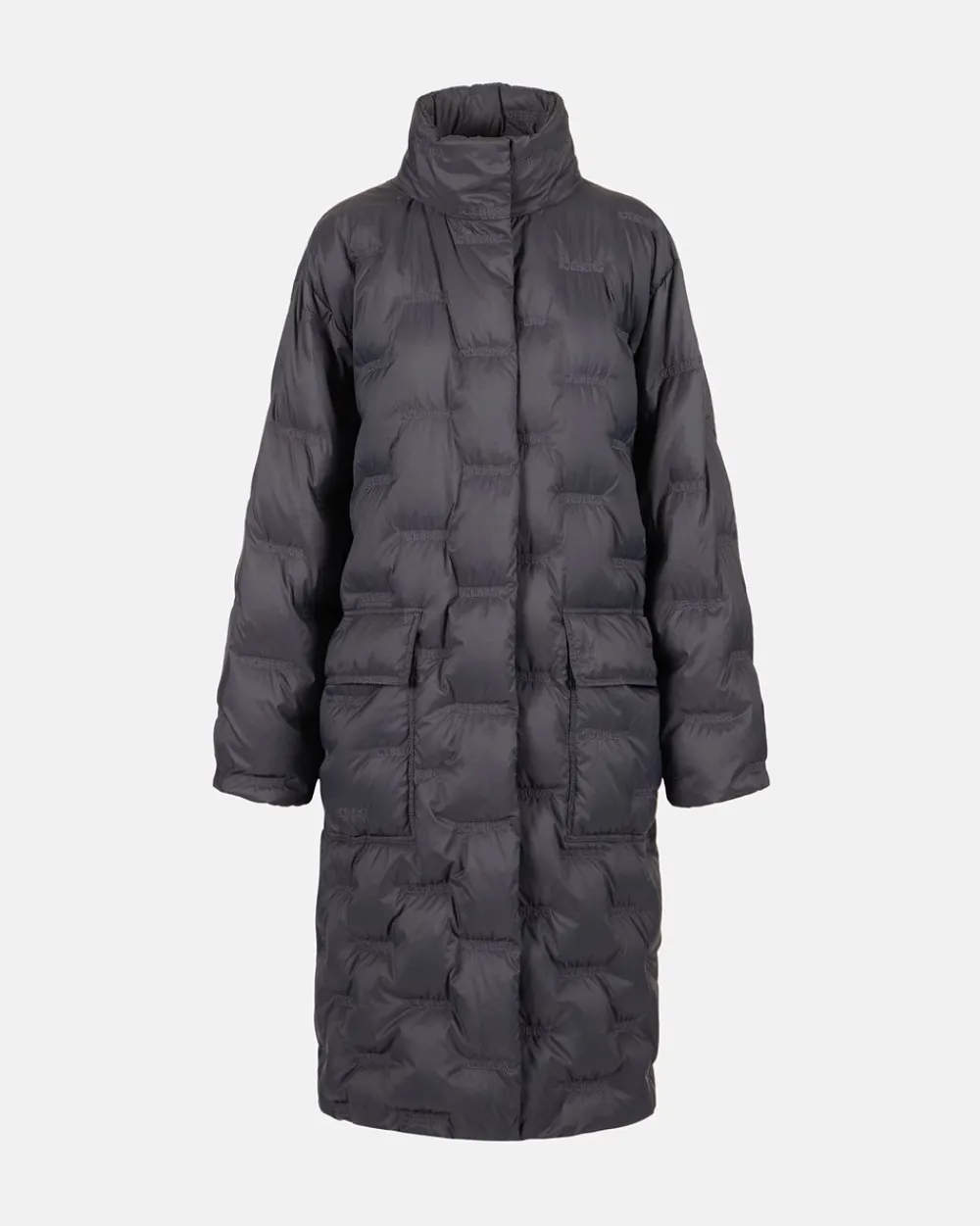 Women Iceberg Long Down Jacket With Real Down Hood