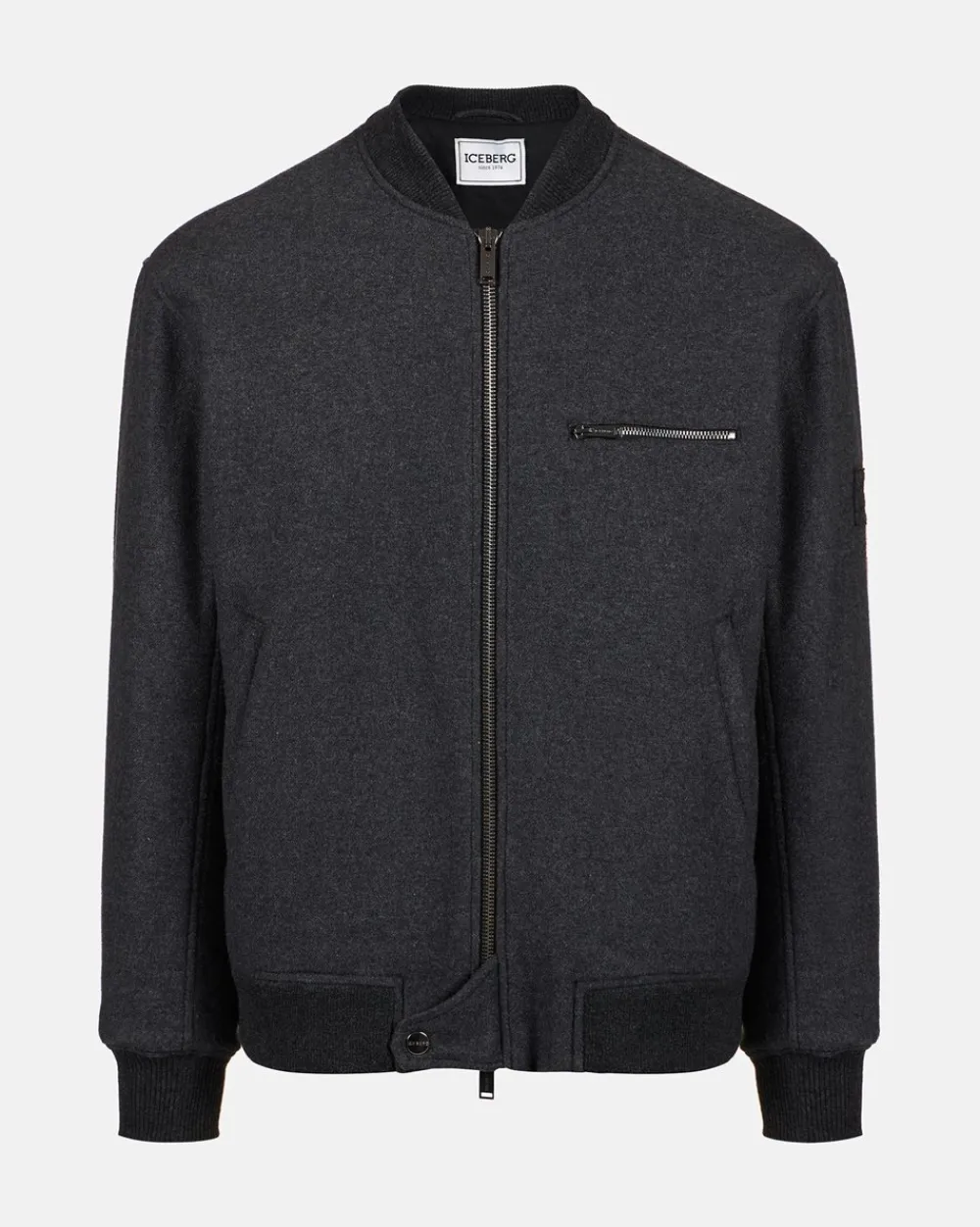 Iceberg Melange Flannel Jacket