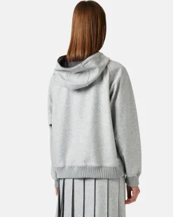 Women Iceberg Melange Hooded Sweatshirt