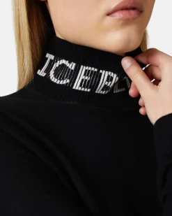 Women Iceberg Merino Mock-neck Sweater
