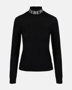 Women Iceberg Merino Mock-neck Sweater