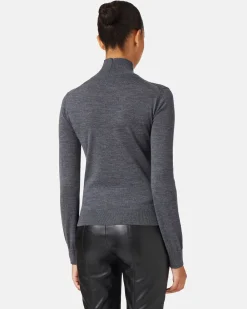 Women Iceberg Merino Mock-neck Sweater