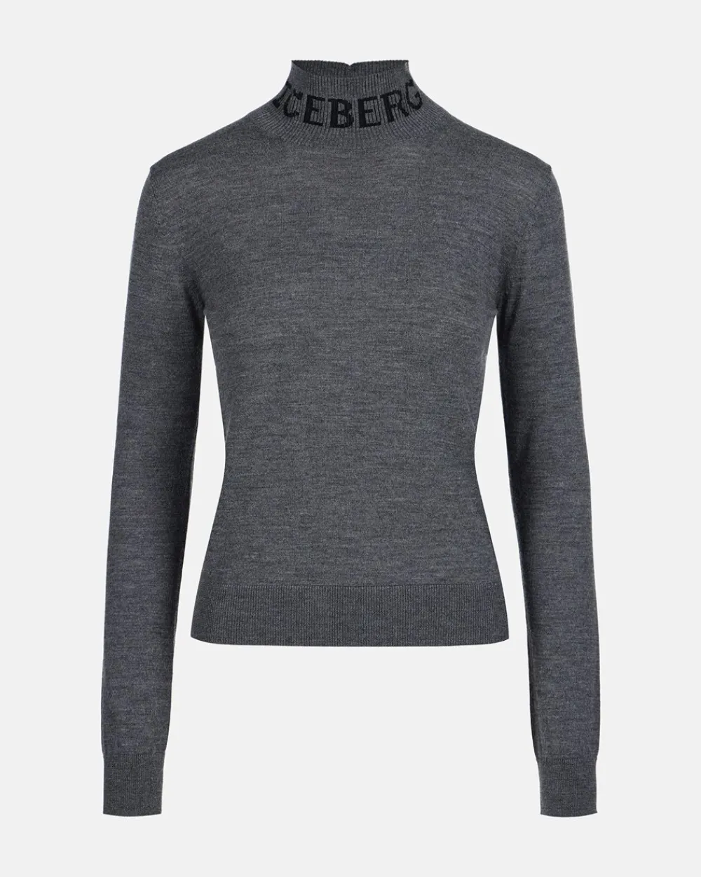 Women Iceberg Merino Mock-neck Sweater
