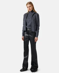 Women Iceberg Mock-neck Sweater With All-over Logo
