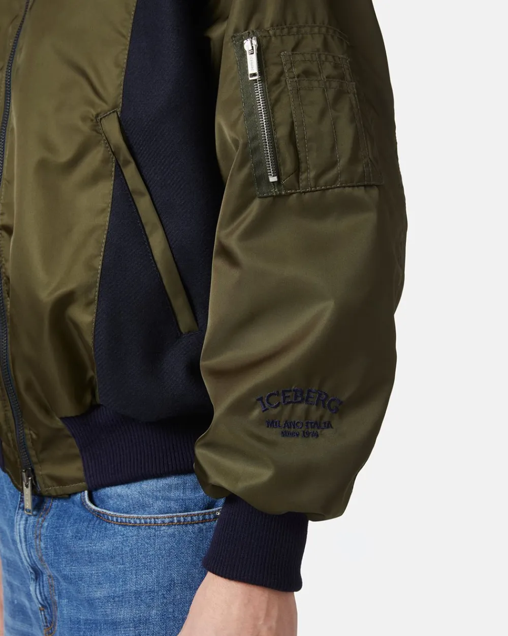 Women Iceberg Nylon Bomber Jacket From The Re-Edit Collection