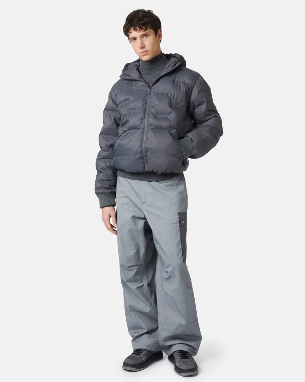 Iceberg Nylon Jacket With Allover Logo