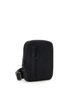 Iceberg Nylon Shoulder Bag With Allover Logo