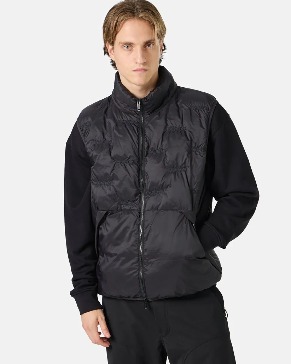 Iceberg Nylon Vest With Embroidery