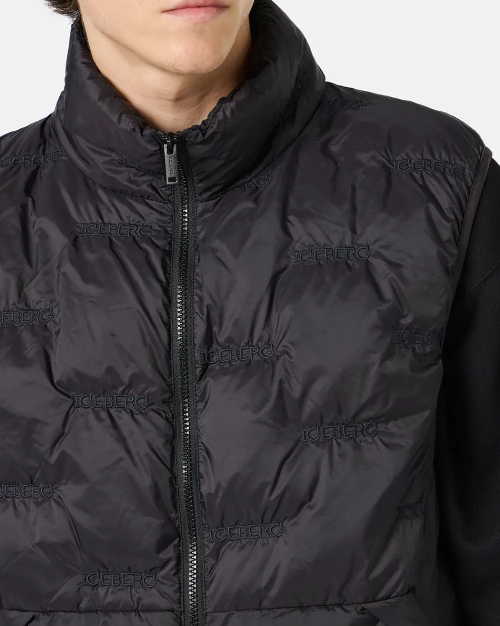 Iceberg Nylon Vest With Embroidery