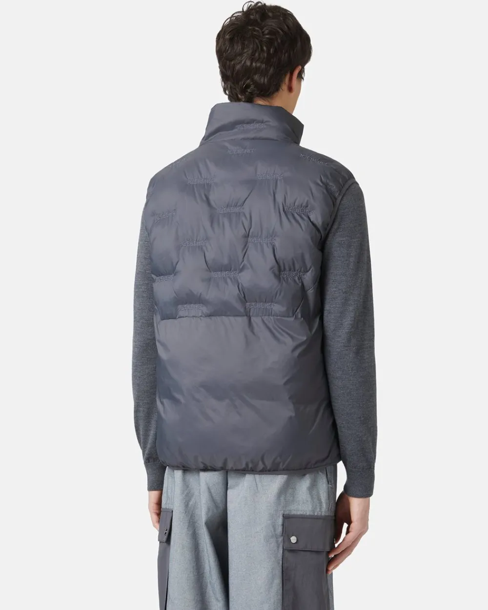 Iceberg Nylon Vest With Embroidery