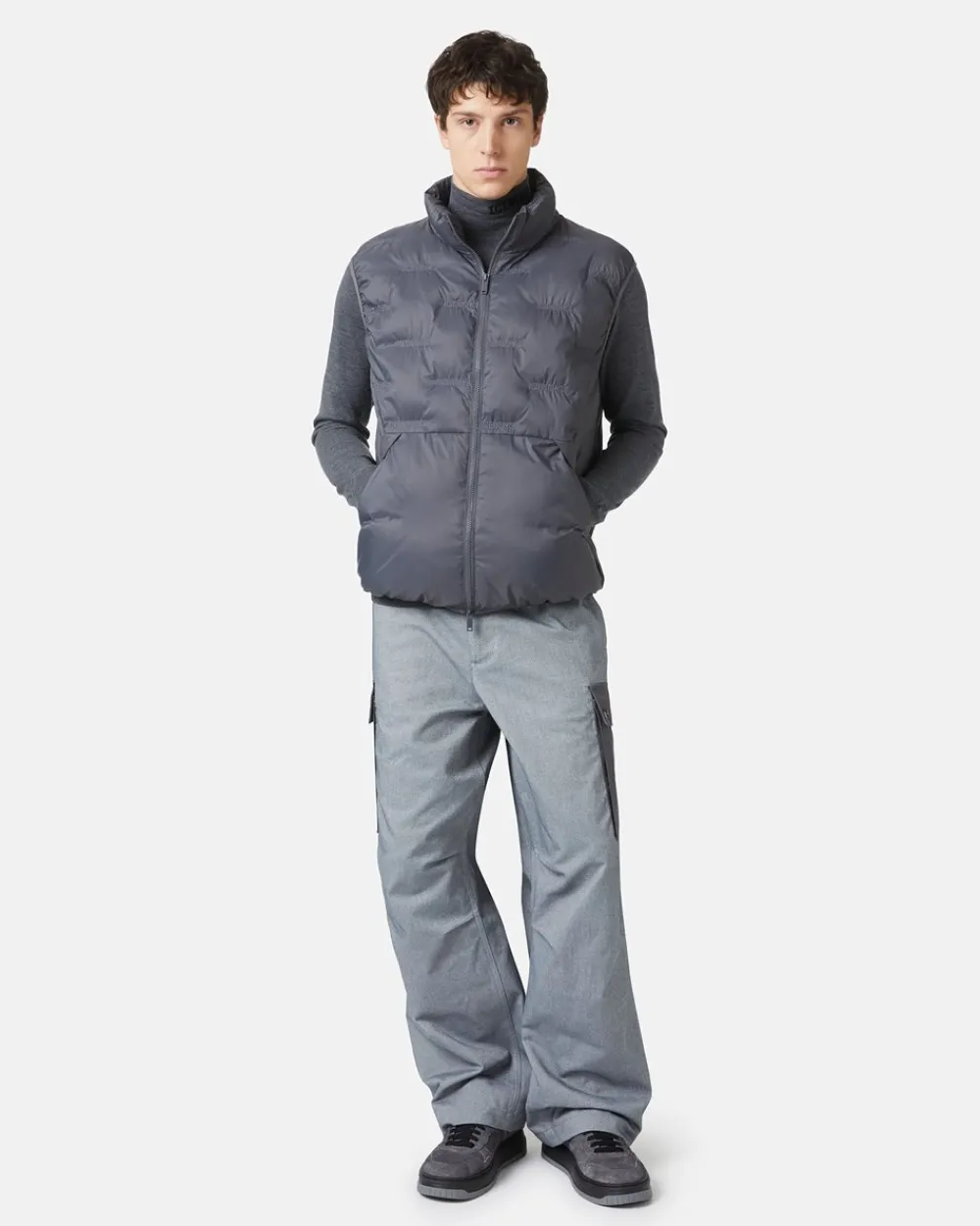 Iceberg Nylon Vest With Embroidery