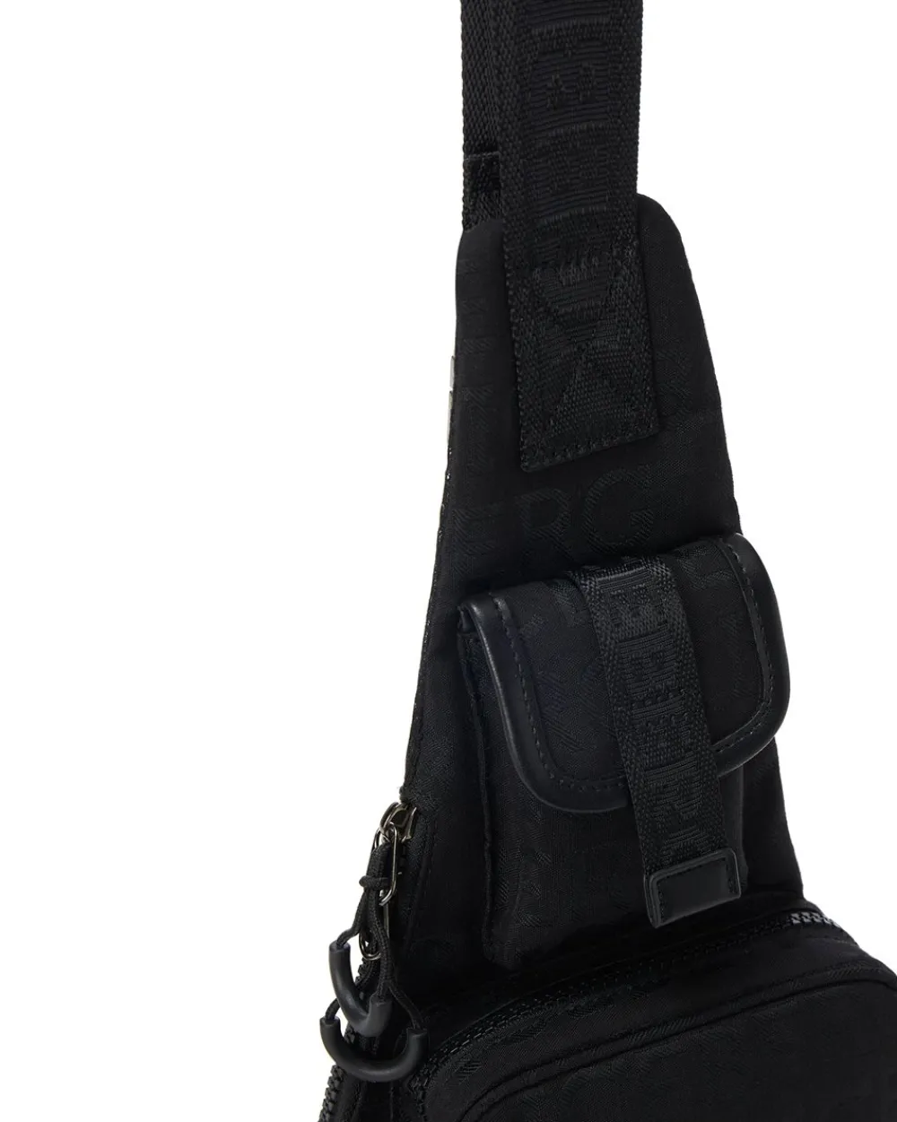 Iceberg One-shoulder Backpack With Allover Logo