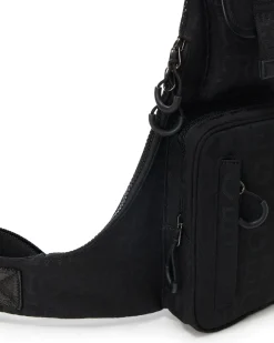 Iceberg One-shoulder Backpack With Allover Logo
