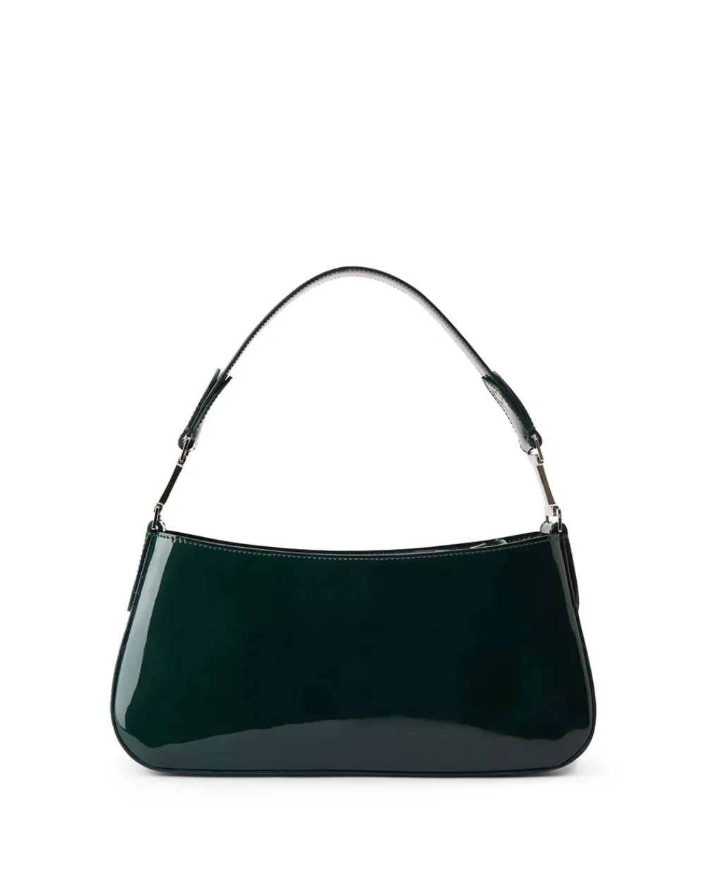Women Iceberg Patinated Green Leather Crossbody Bag