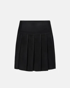 Women Iceberg Pleated Skirt In Technical Cloth