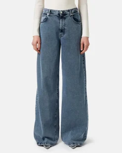 Women Iceberg 5 Pocket Big Flare Fit Trousers