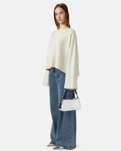 Women Iceberg 5 Pocket Big Flare Fit Trousers
