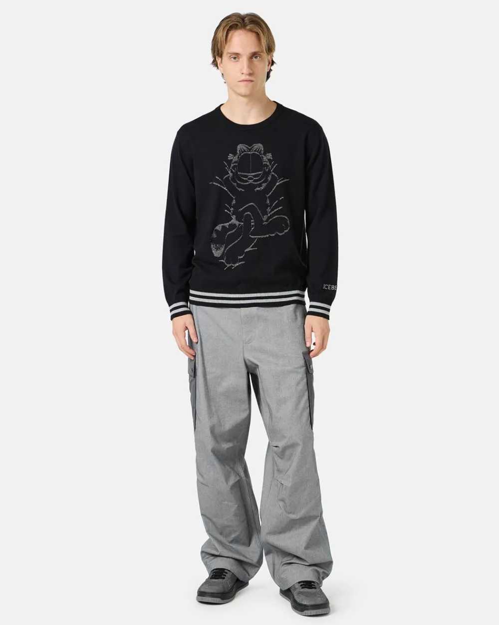 Iceberg Pullover With Garfield Design