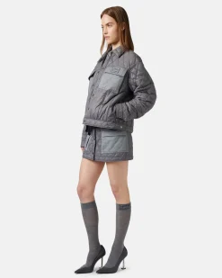 Women Iceberg Regular Fit Jacket In Quilted Nylon