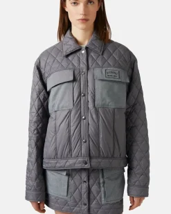 Women Iceberg Regular Fit Jacket In Quilted Nylon