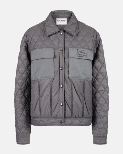 Women Iceberg Regular Fit Jacket In Quilted Nylon