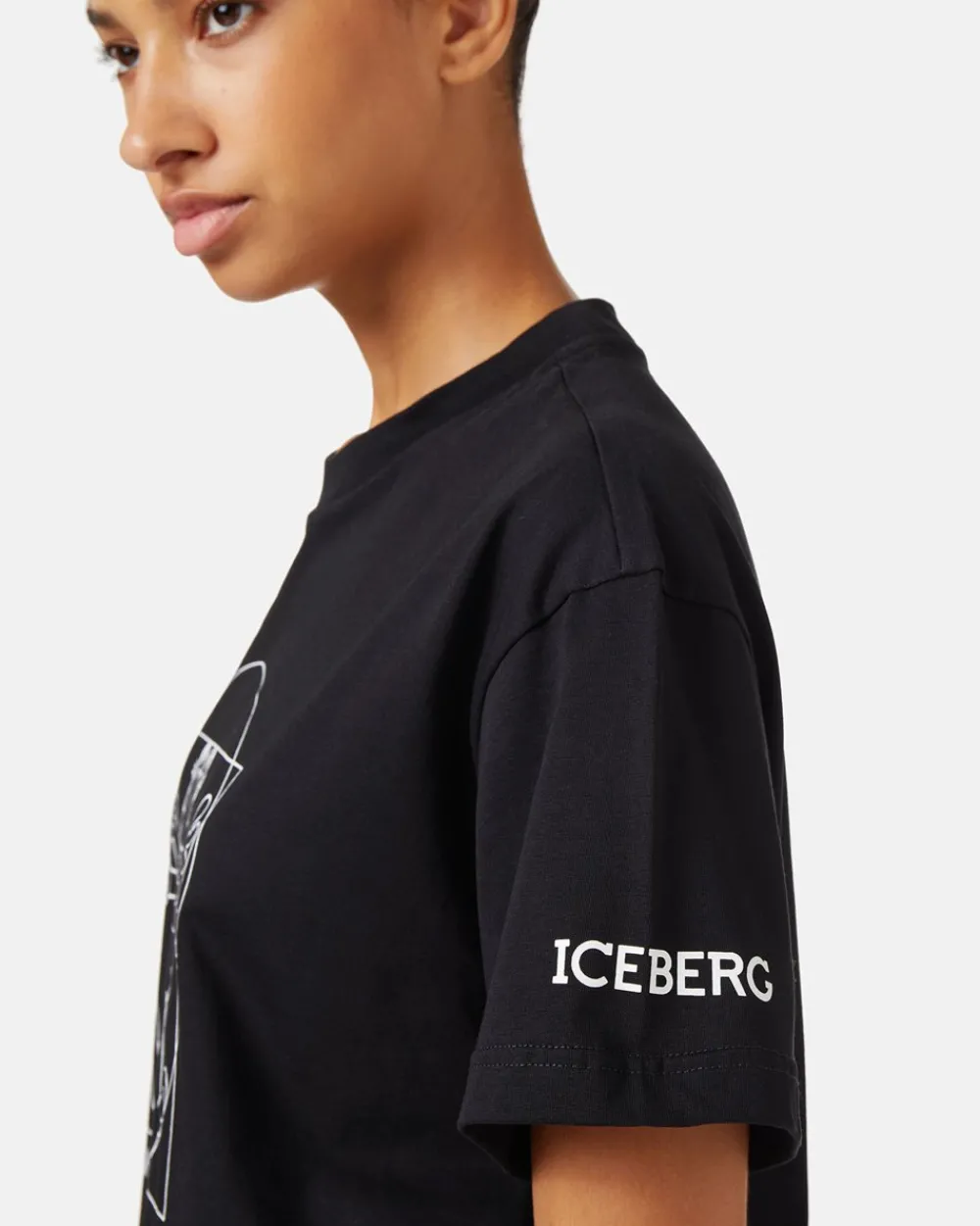 Women Iceberg Regular Fit T-shirt In Cotton Jersey