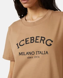 Women Iceberg Regular Fit T-shirt In Cotton Jersey