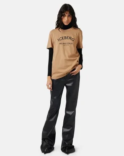 Women Iceberg Regular Fit T-shirt In Cotton Jersey