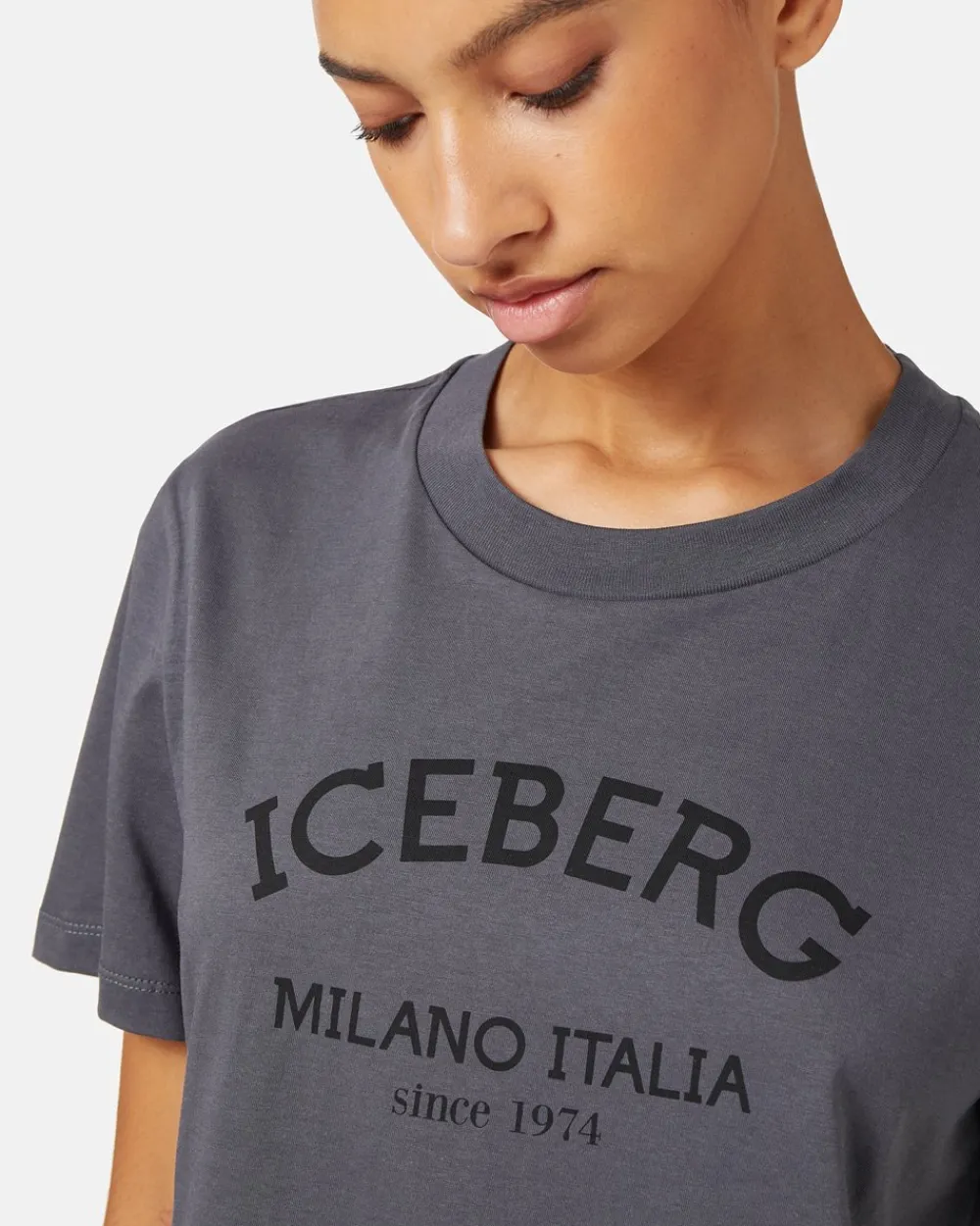 Women Iceberg Regular Fit T-shirt In Cotton Jersey