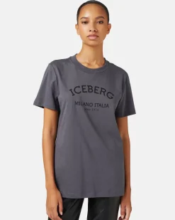 Women Iceberg Regular Fit T-shirt In Cotton Jersey