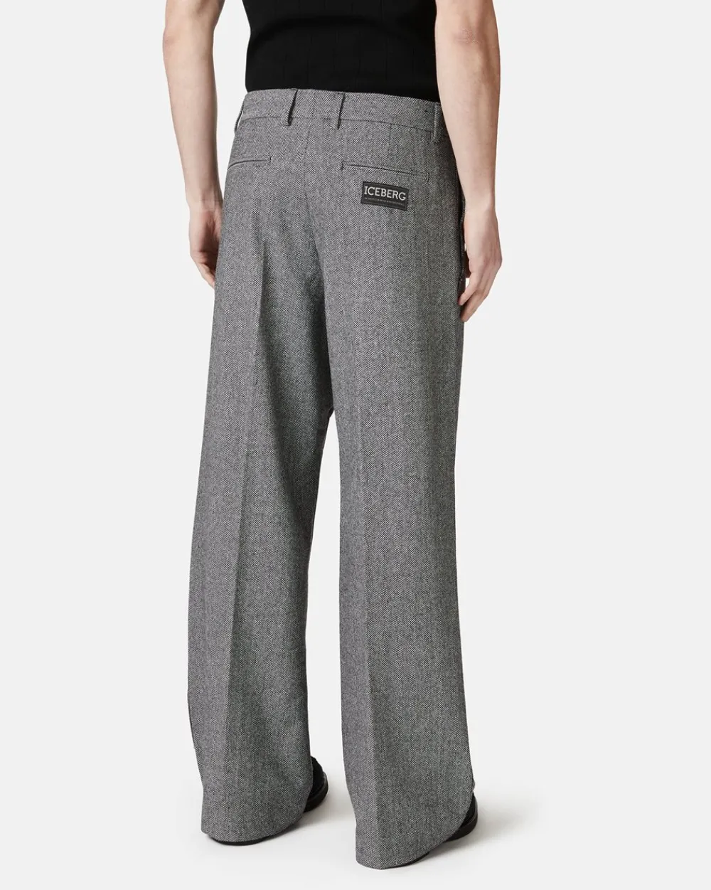 Iceberg Regular-waisted Trousers In Wool Blend