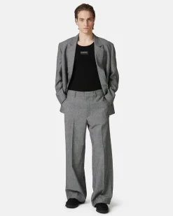 Iceberg Regular-waisted Trousers In Wool Blend