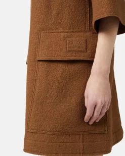Women Iceberg Relaxed Fit Dress In Bouclé Wool
