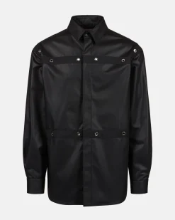 Iceberg Relaxed Fit Shirt In Cool Chinched Wool