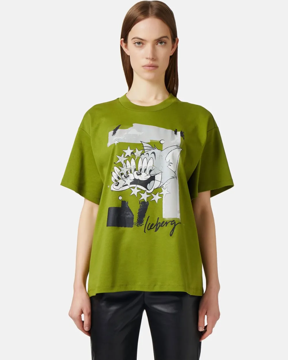Women Iceberg Relaxed Fit T-shirt In Sustainable Cotton