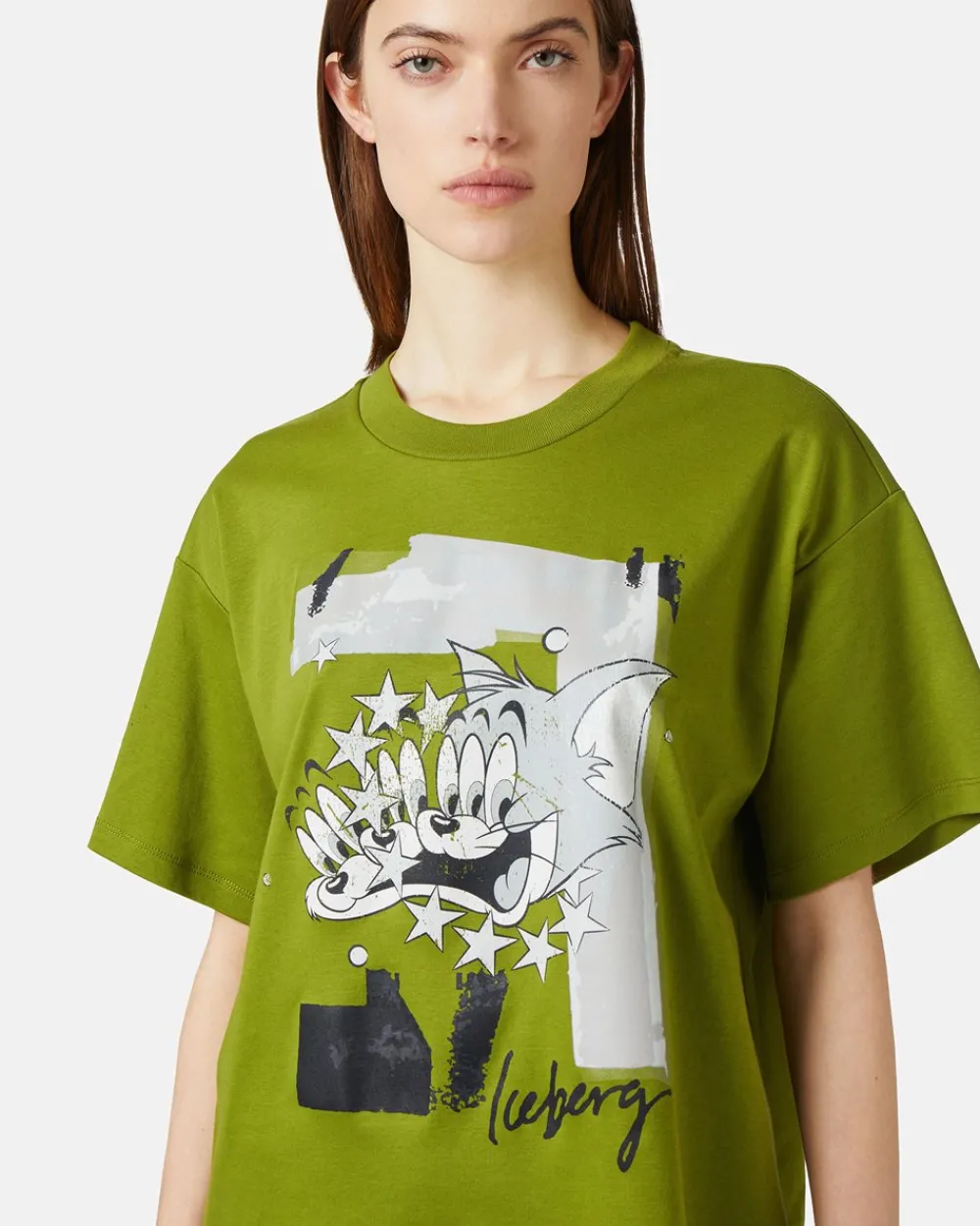 Women Iceberg Relaxed Fit T-shirt In Sustainable Cotton