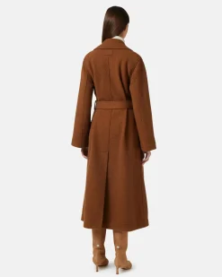 Women Iceberg Reversible Coat With Faux Leather Inserts