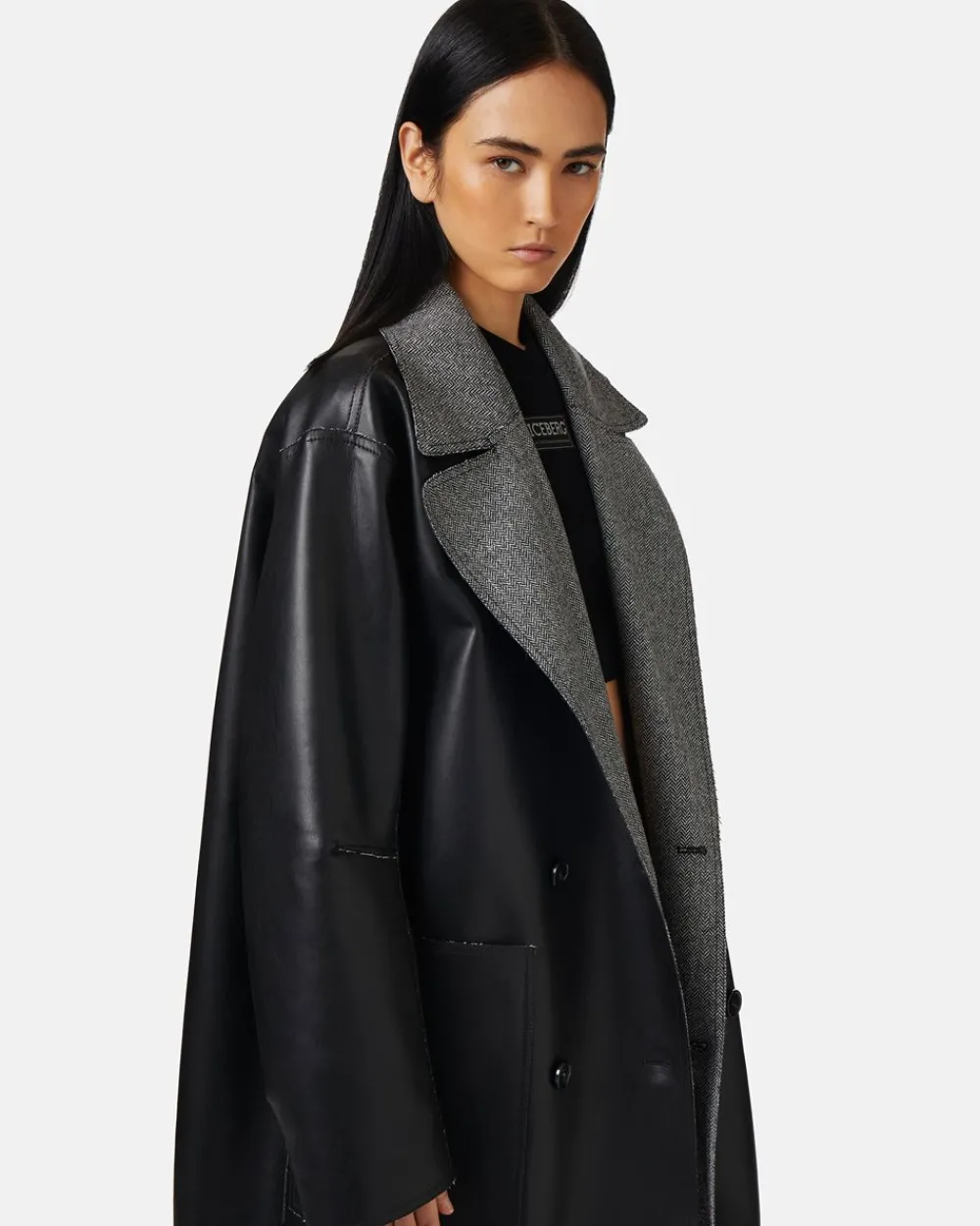 Women Iceberg Reversible Double-breasted Coat