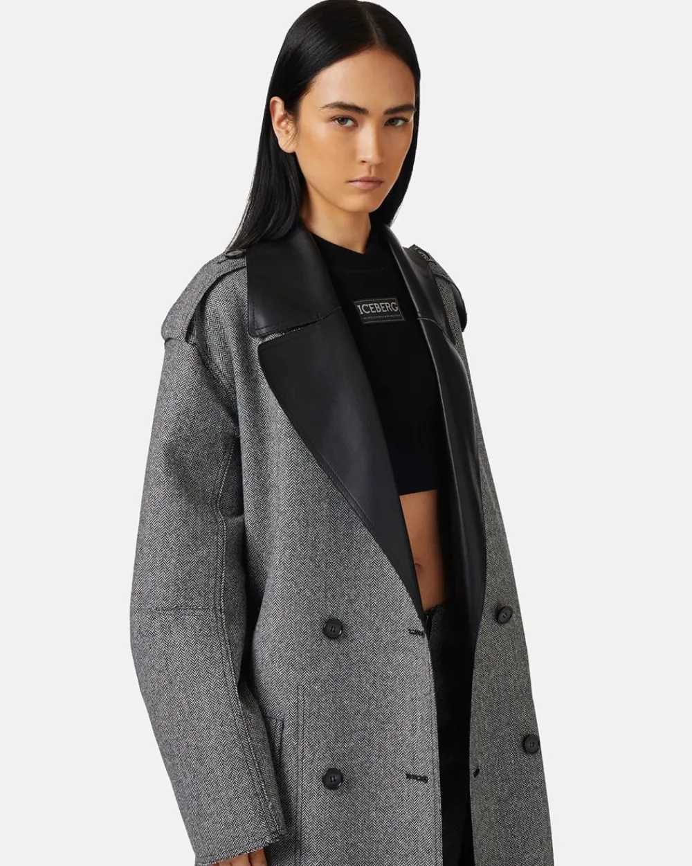 Women Iceberg Reversible Double-breasted Coat