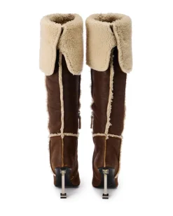 Women Iceberg Sheepskin Thigh-high Boots