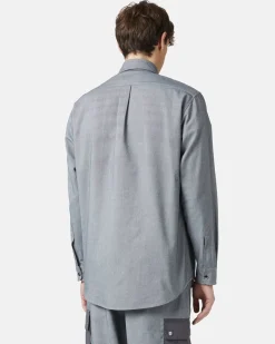 Iceberg Shirt In Melange Technical Gabardine