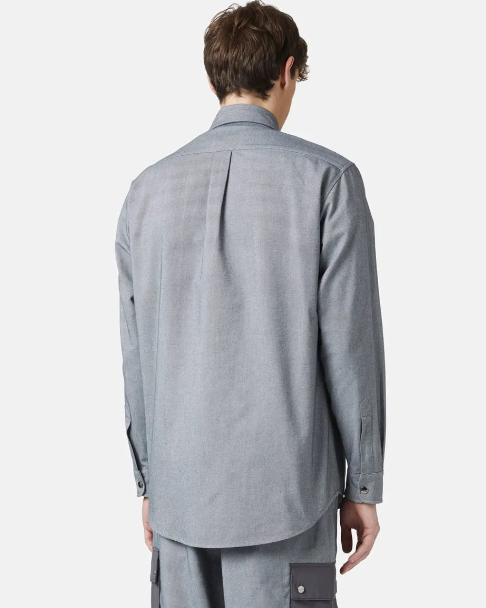 Iceberg Shirt In Melange Technical Gabardine