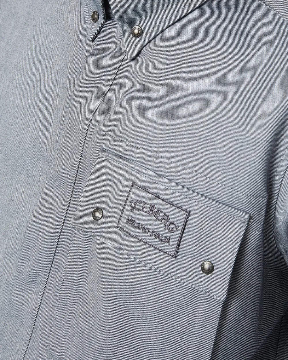 Iceberg Shirt In Melange Technical Gabardine
