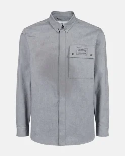 Iceberg Shirt In Melange Technical Gabardine