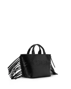Women Iceberg Shopper Bag With Side Fringes And Logo