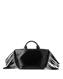 Women Iceberg Shopper Bag With Side Fringes And Logo