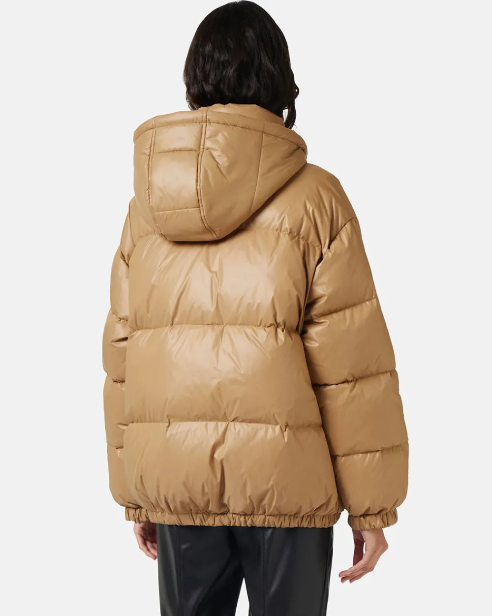 Women Iceberg Short Down Jacket With Real Down Hood