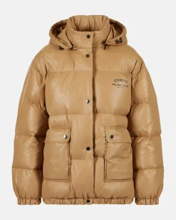Women Iceberg Short Down Jacket With Real Down Hood