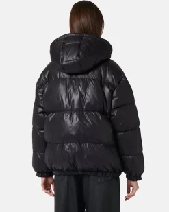 Women Iceberg Short Down Jacket With Real Down Hood