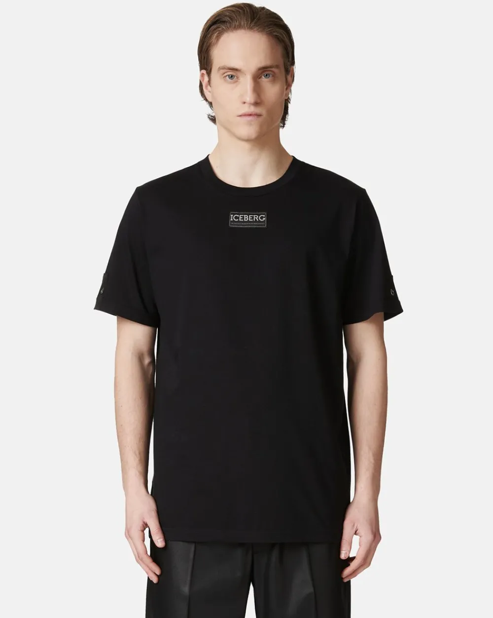 Iceberg Short-sleeved T-shirt In Cotton Jersey